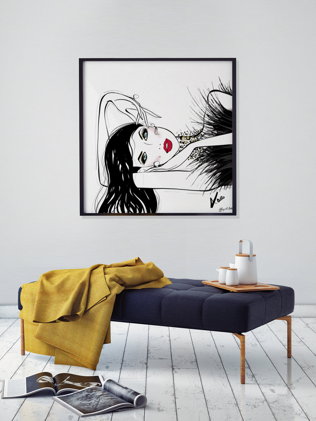 A Peaceful Moment - Illustration - Limited Edition Print - Tiffany La Belle