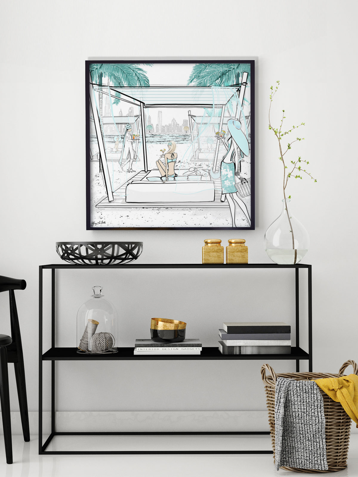 Beach Life Dubai - Illustration - Limited Edition Print - Tiffany La Belle