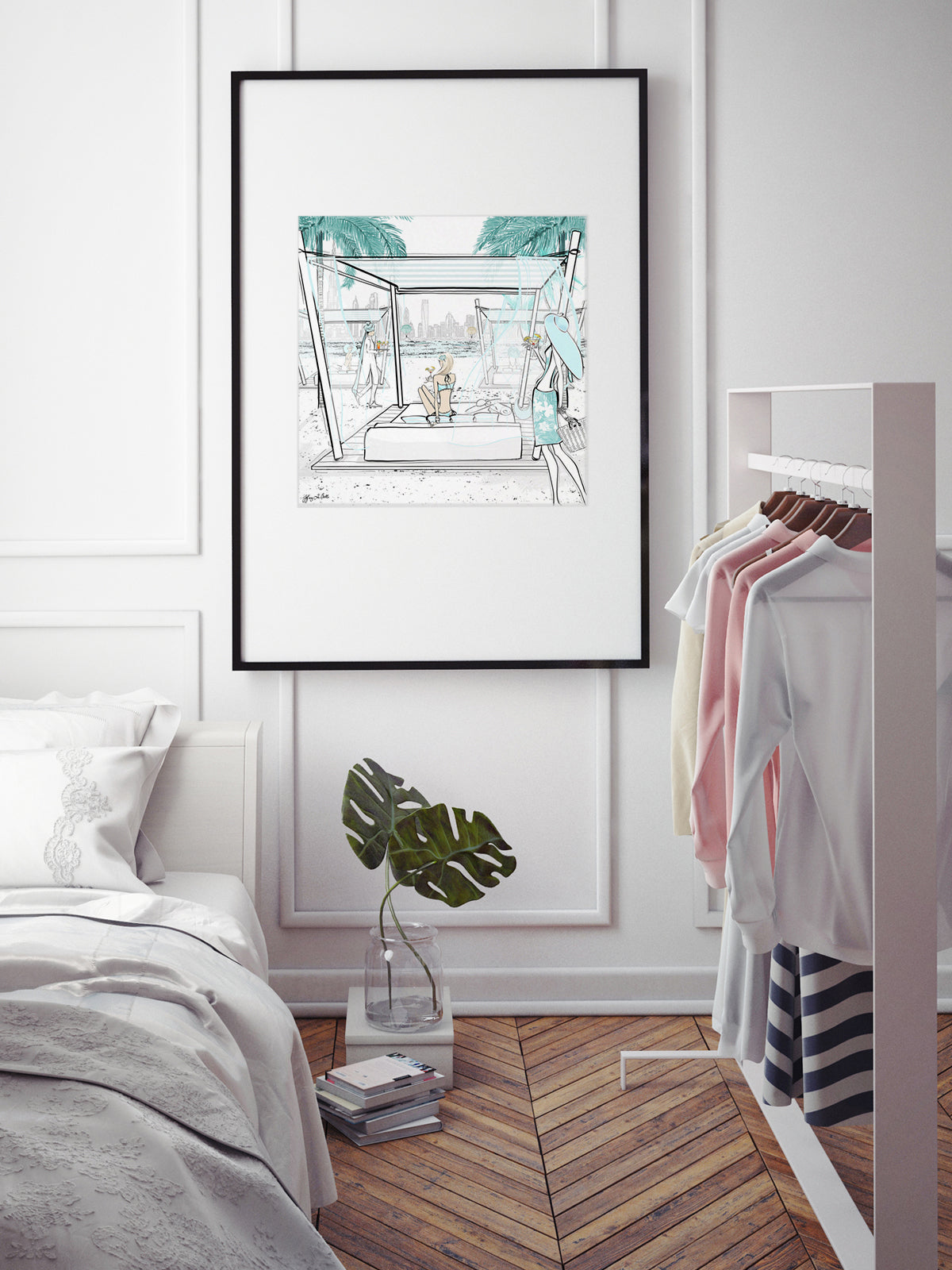 Beach Life Dubai - Illustration - Limited Edition Print - Tiffany La Belle