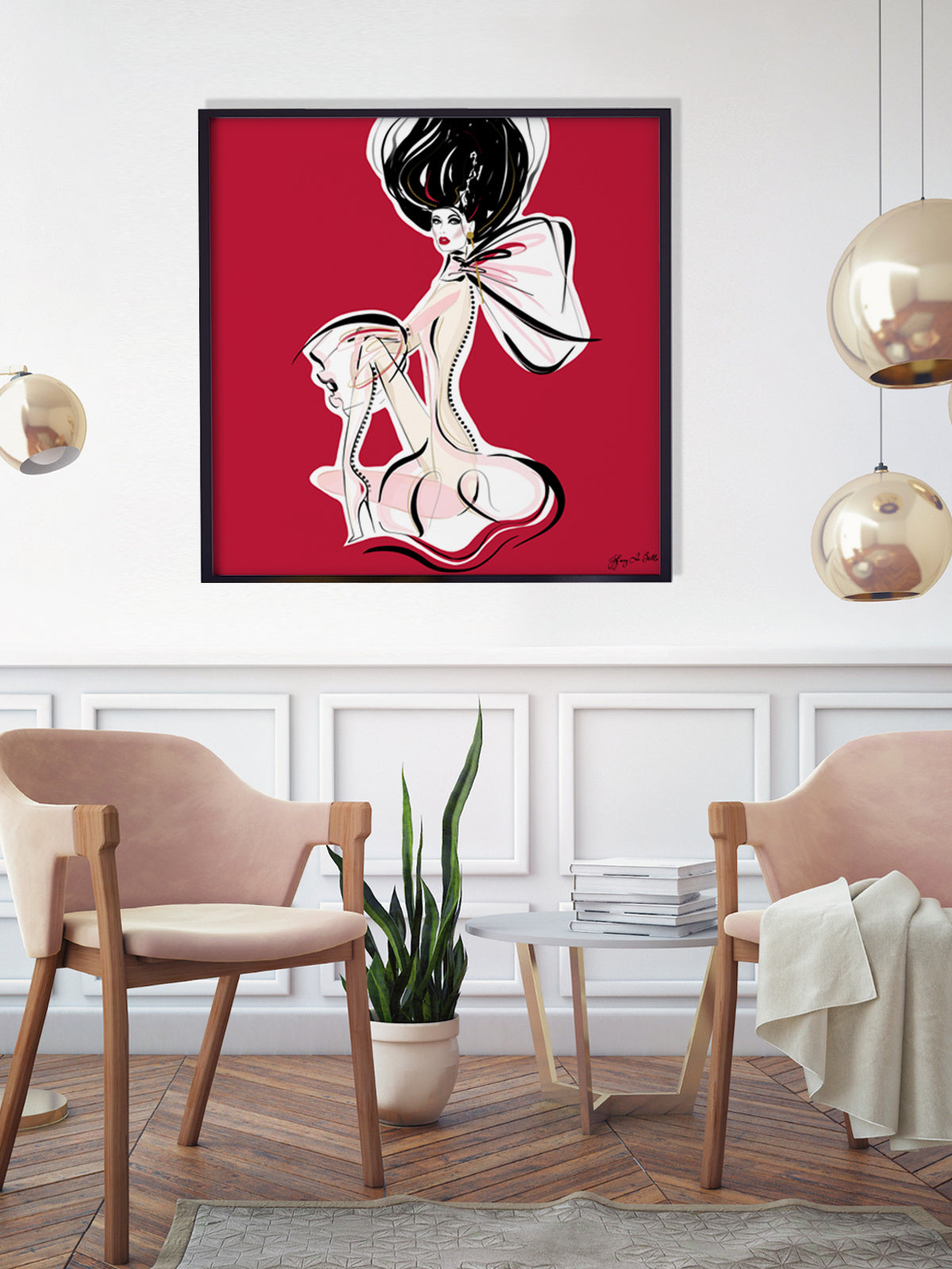 Cabaret Drama - Illustration - Limited Edition Print - Tiffany La Belle