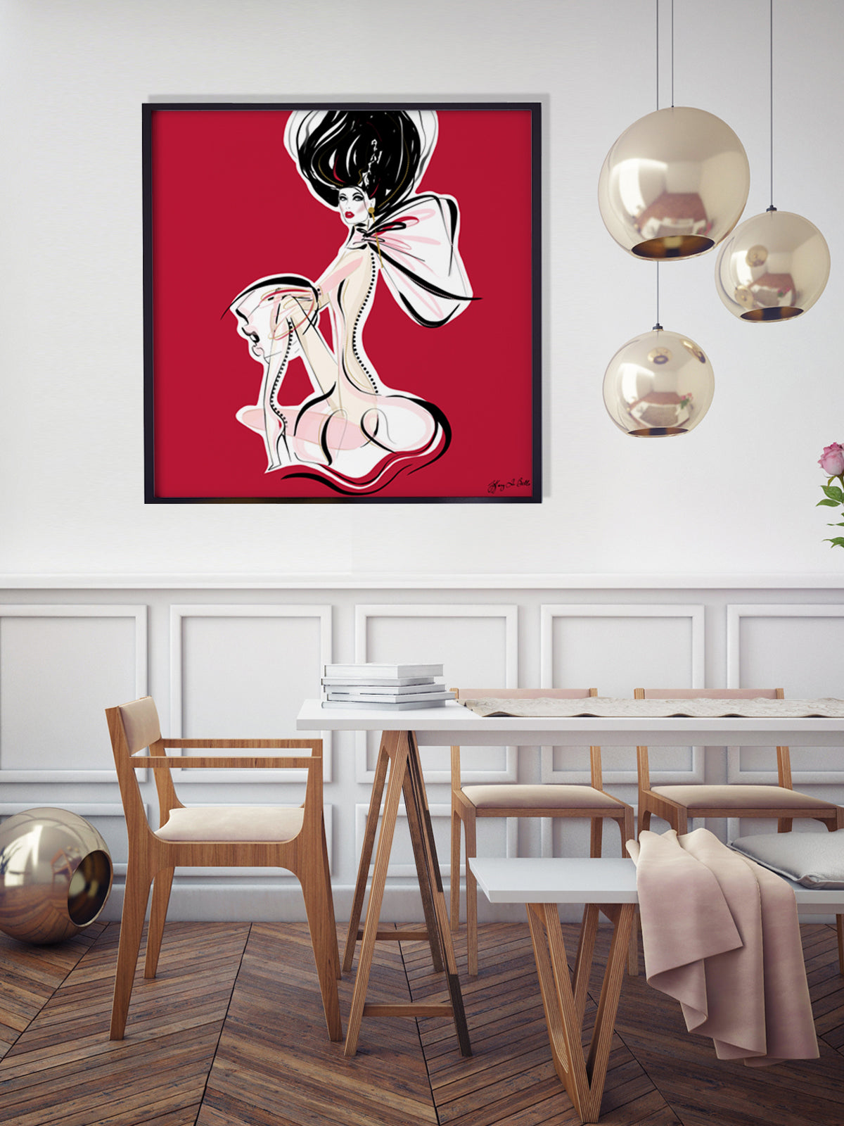 Cabaret Drama - Illustration - Limited Edition Print - Tiffany La Belle