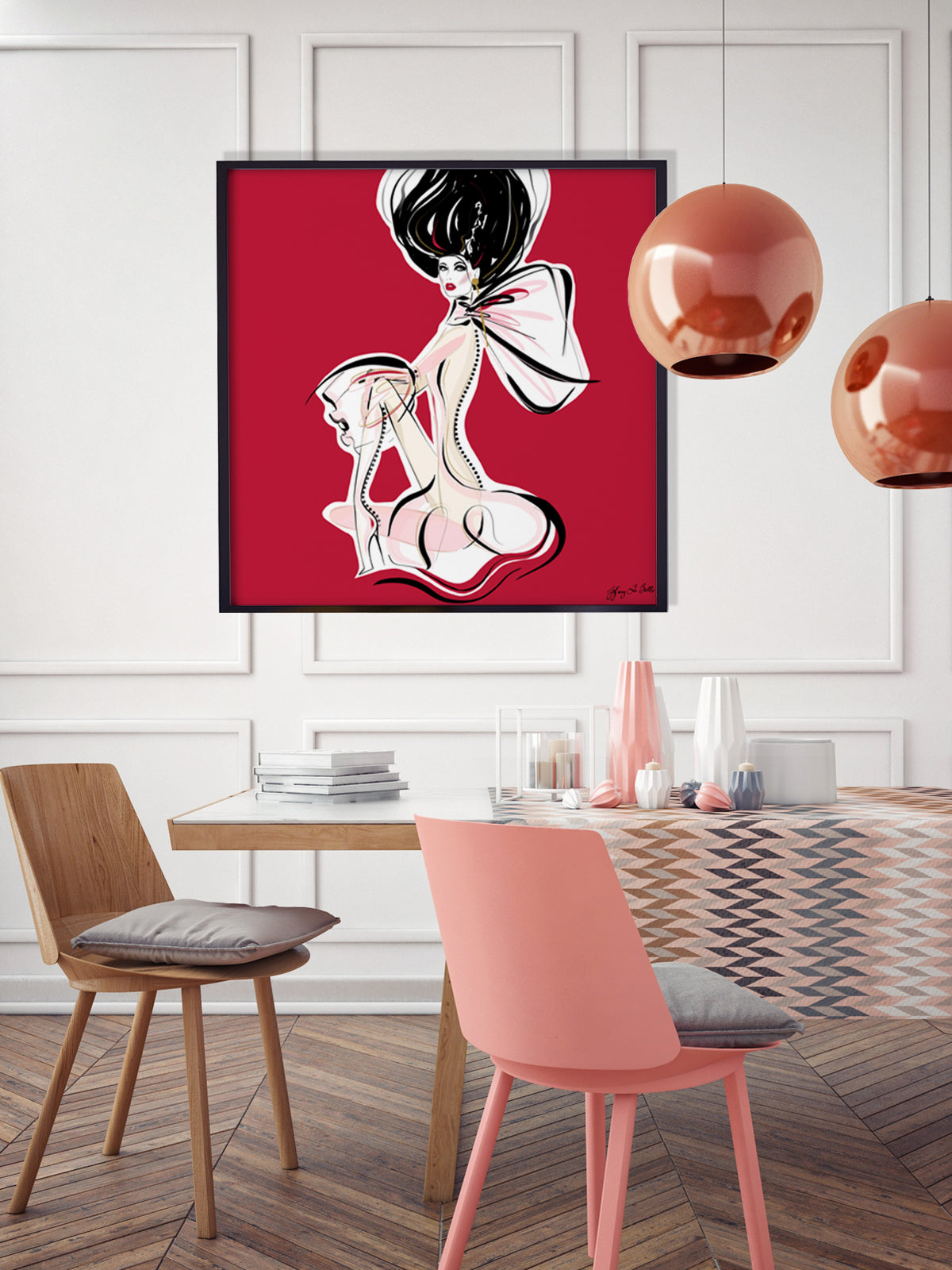Cabaret Drama - Illustration - Limited Edition Print - Tiffany La Belle