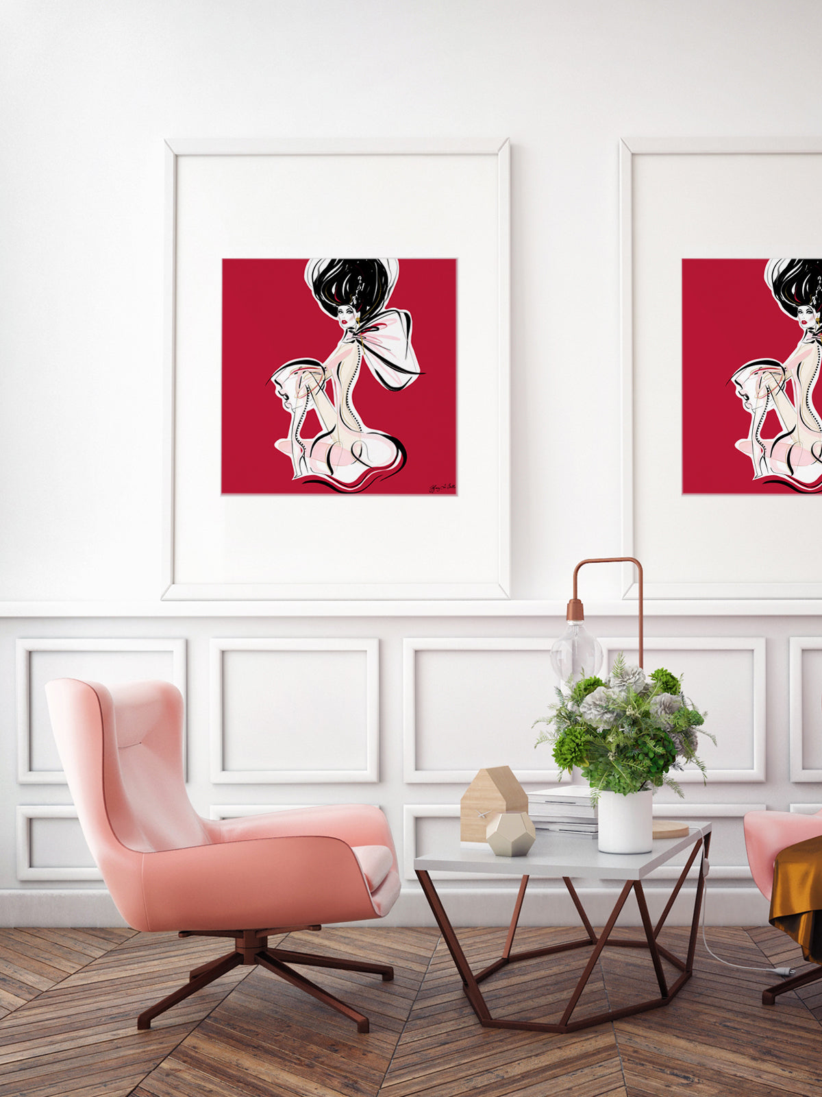 Cabaret Drama - Illustration - Limited Edition Print - Tiffany La Belle