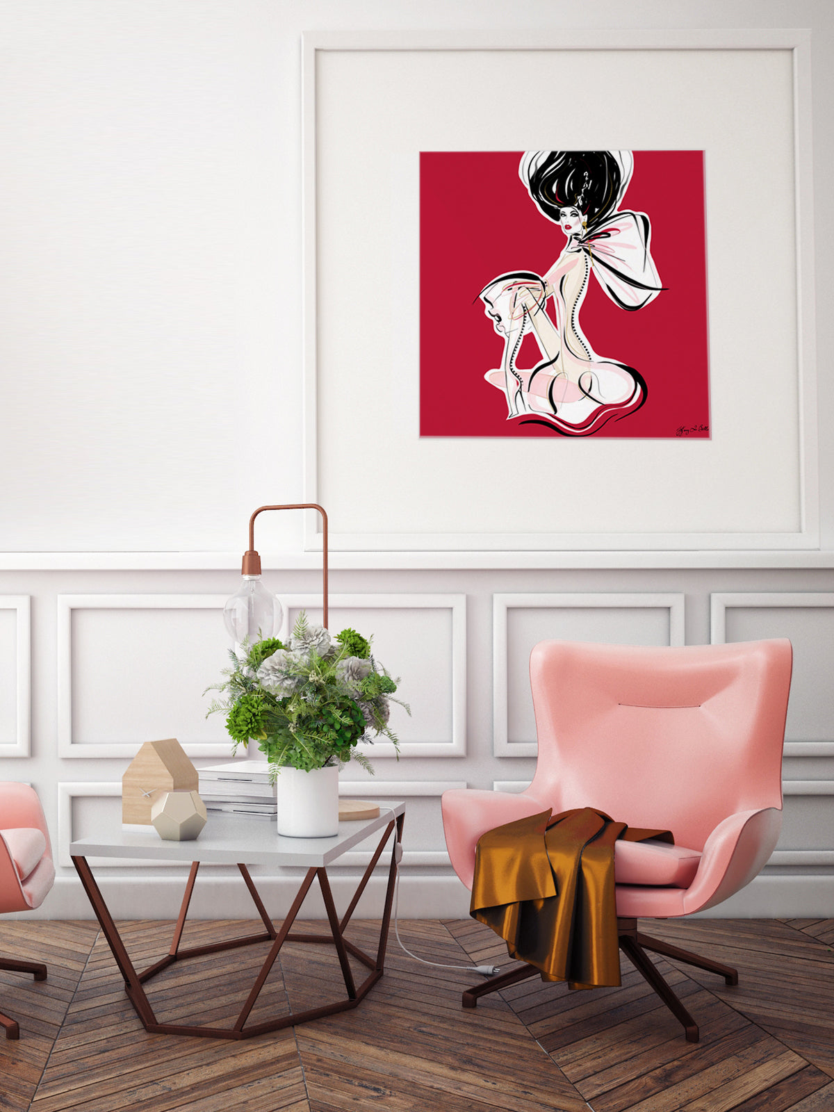 Cabaret Drama - Illustration - Limited Edition Print - Tiffany La Belle