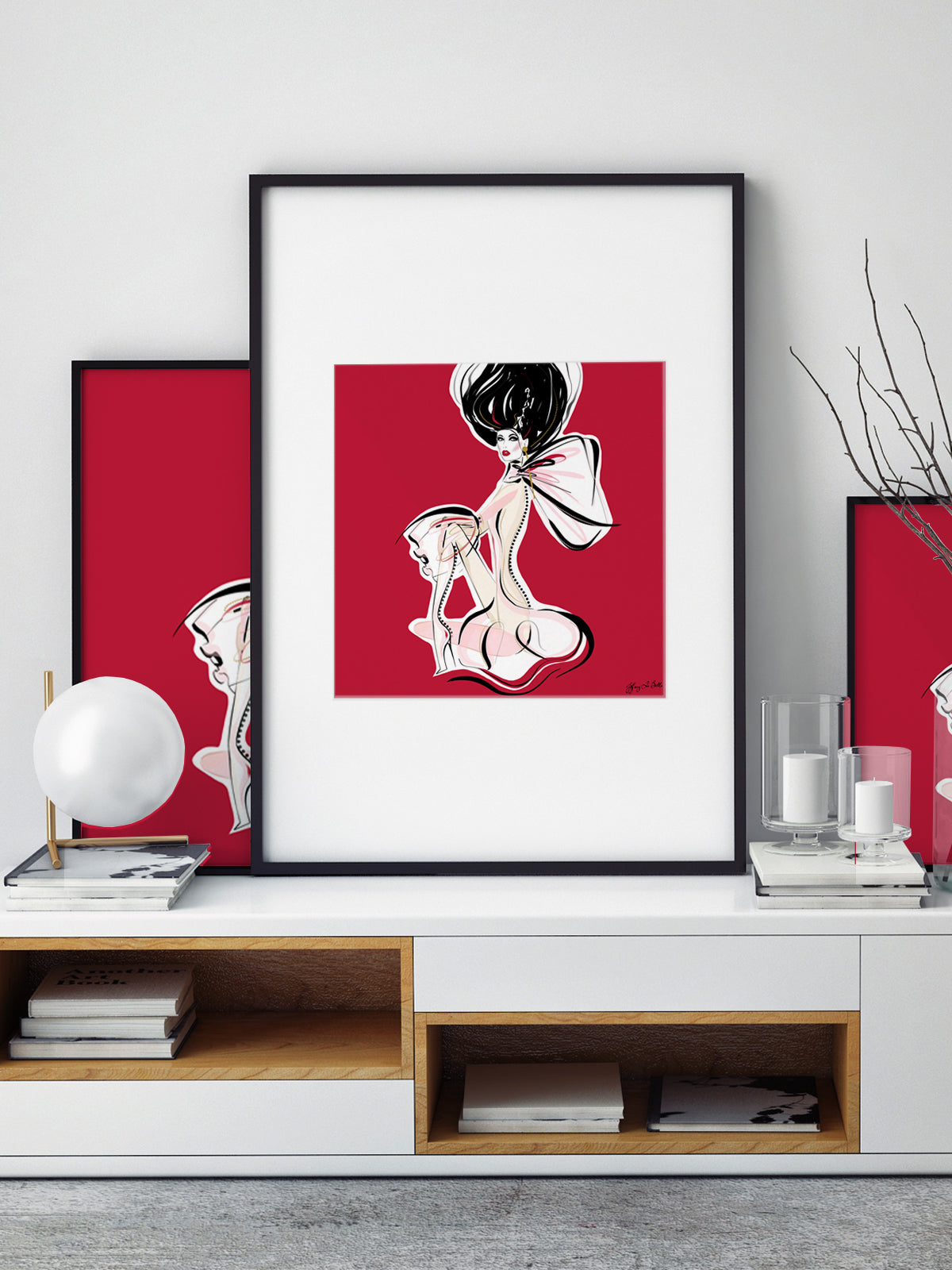 Cabaret Drama - Illustration - Limited Edition Print - Tiffany La Belle