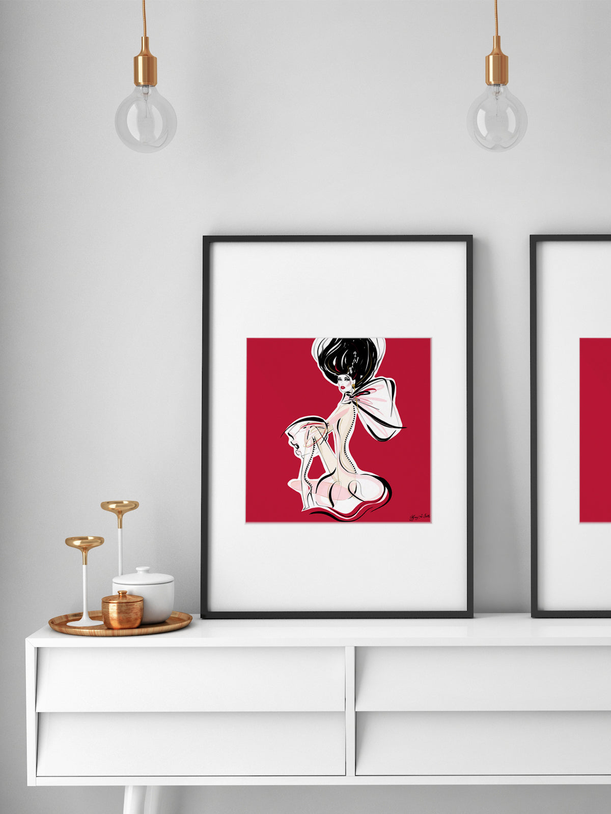 Cabaret Drama - Illustration - Limited Edition Print - Tiffany La Belle