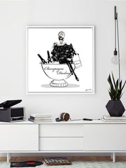 Champagne Darling - Illustration - Canvas Gallery Print - Unframed or Framed - Tiffany La Belle
