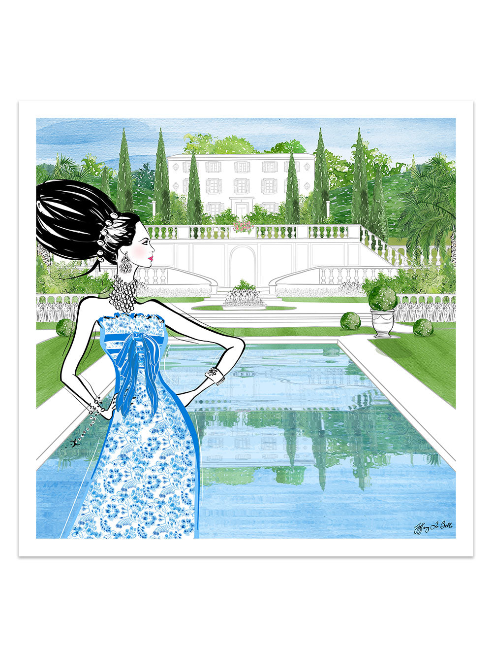 Chanel Haute Couture Spring - Illustration - Limited Edition Print - Tiffany La Belle
