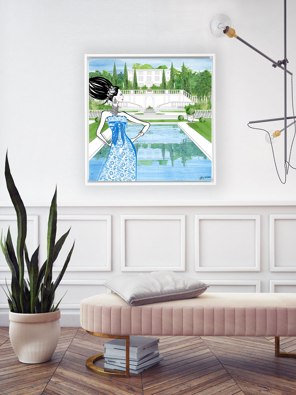 Chanel Haute Couture Spring - Illustration - Canvas Gallery Print - Unframed or Framed - Tiffany La Belle