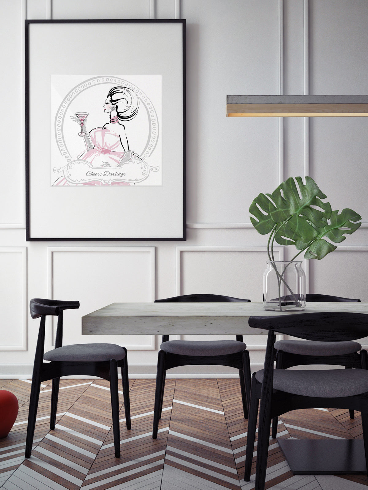 Cheers Darlings - Illustration - Limited Edition Print - Tiffany La Belle