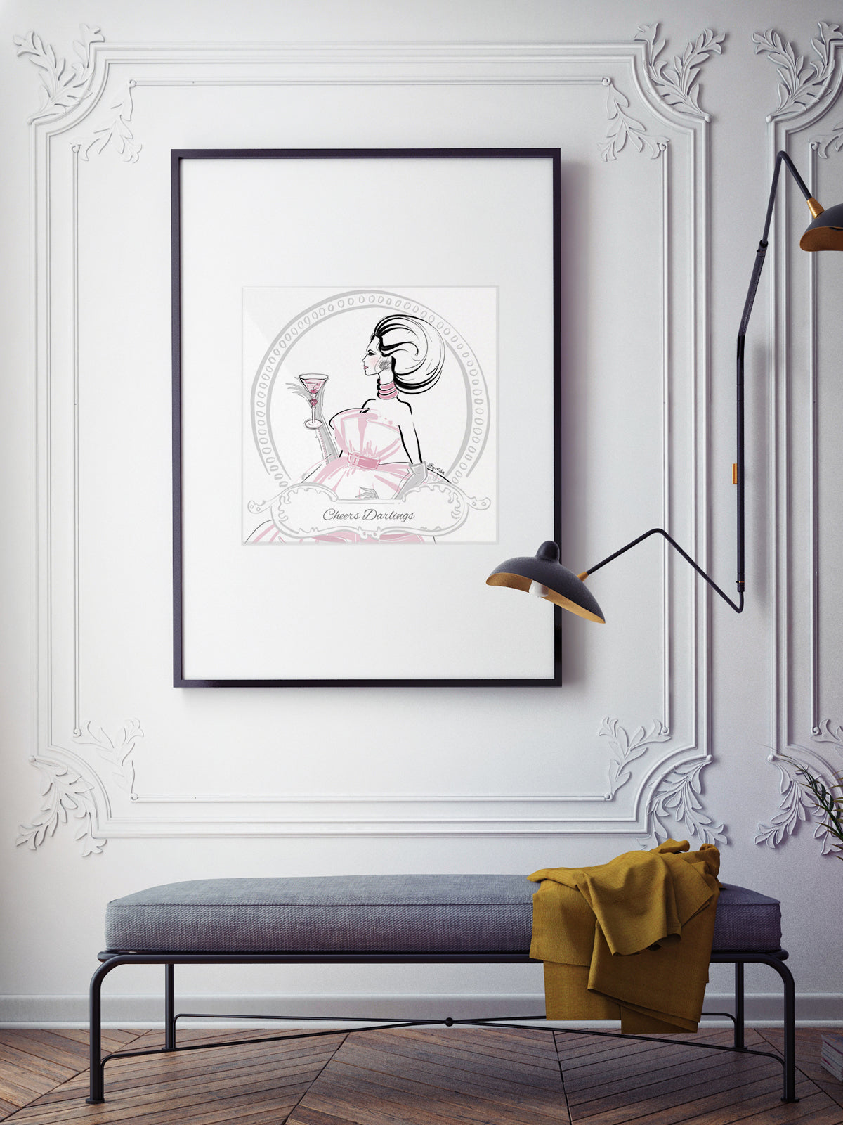 Cheers Darlings - Illustration - Limited Edition Print - Tiffany La Belle