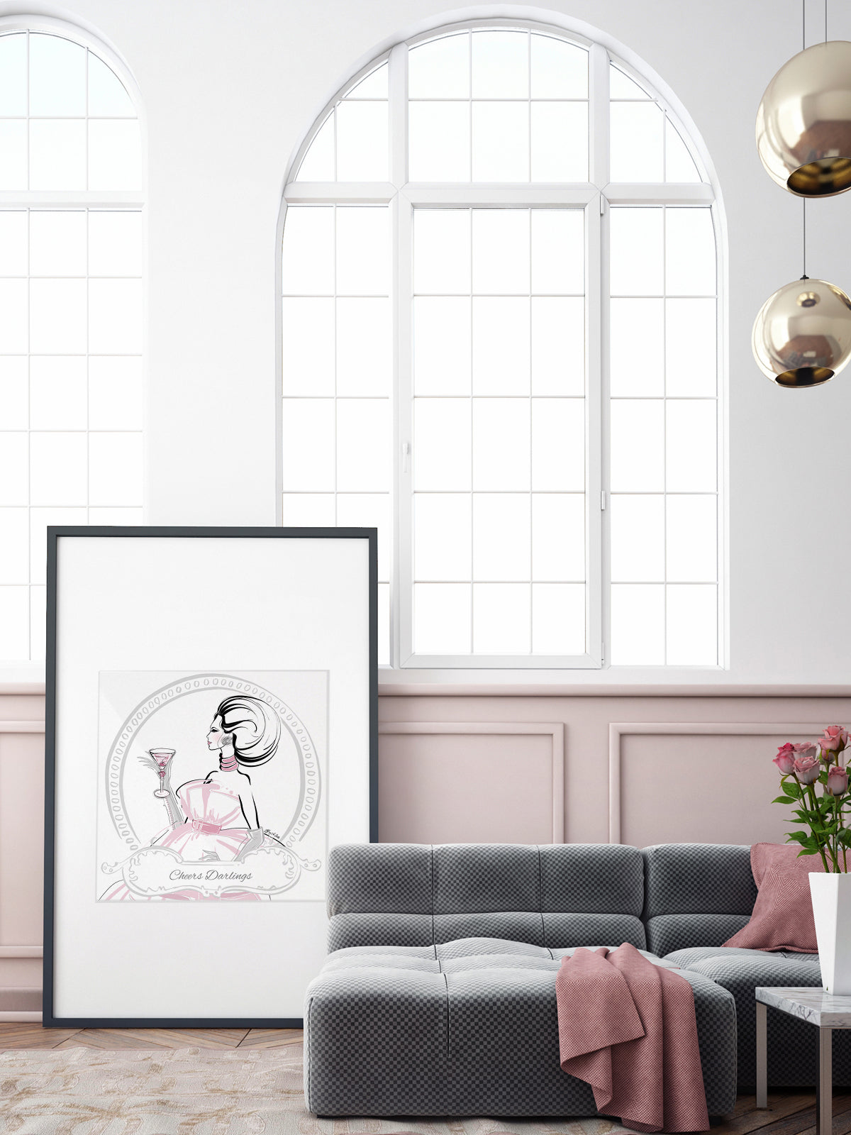 Cheers Darlings - Illustration - Limited Edition Print - Tiffany La Belle