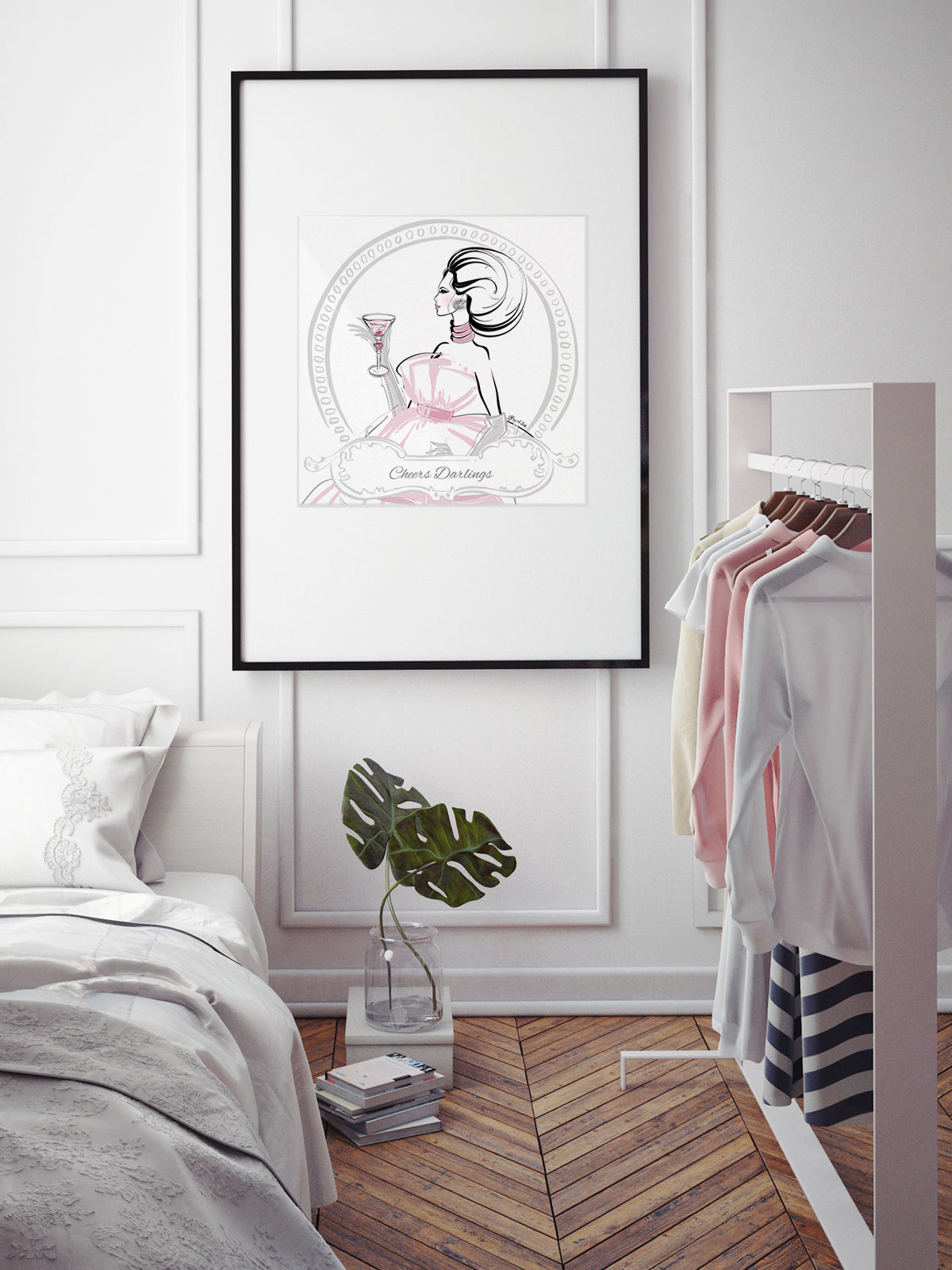 Cheers Darlings - Illustration - Limited Edition Print - Tiffany La Belle
