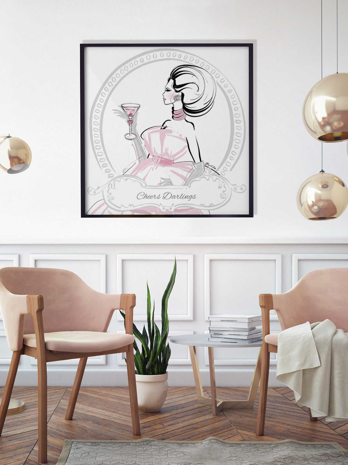Cheers Darlings - Illustration - Limited Edition Print - Tiffany La Belle