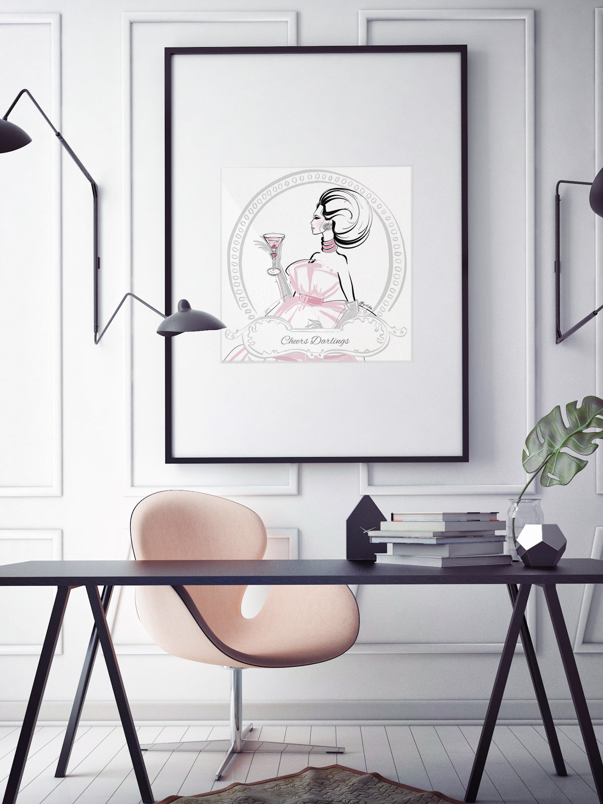 Cheers Darlings - Illustration - Limited Edition Print - Tiffany La Belle
