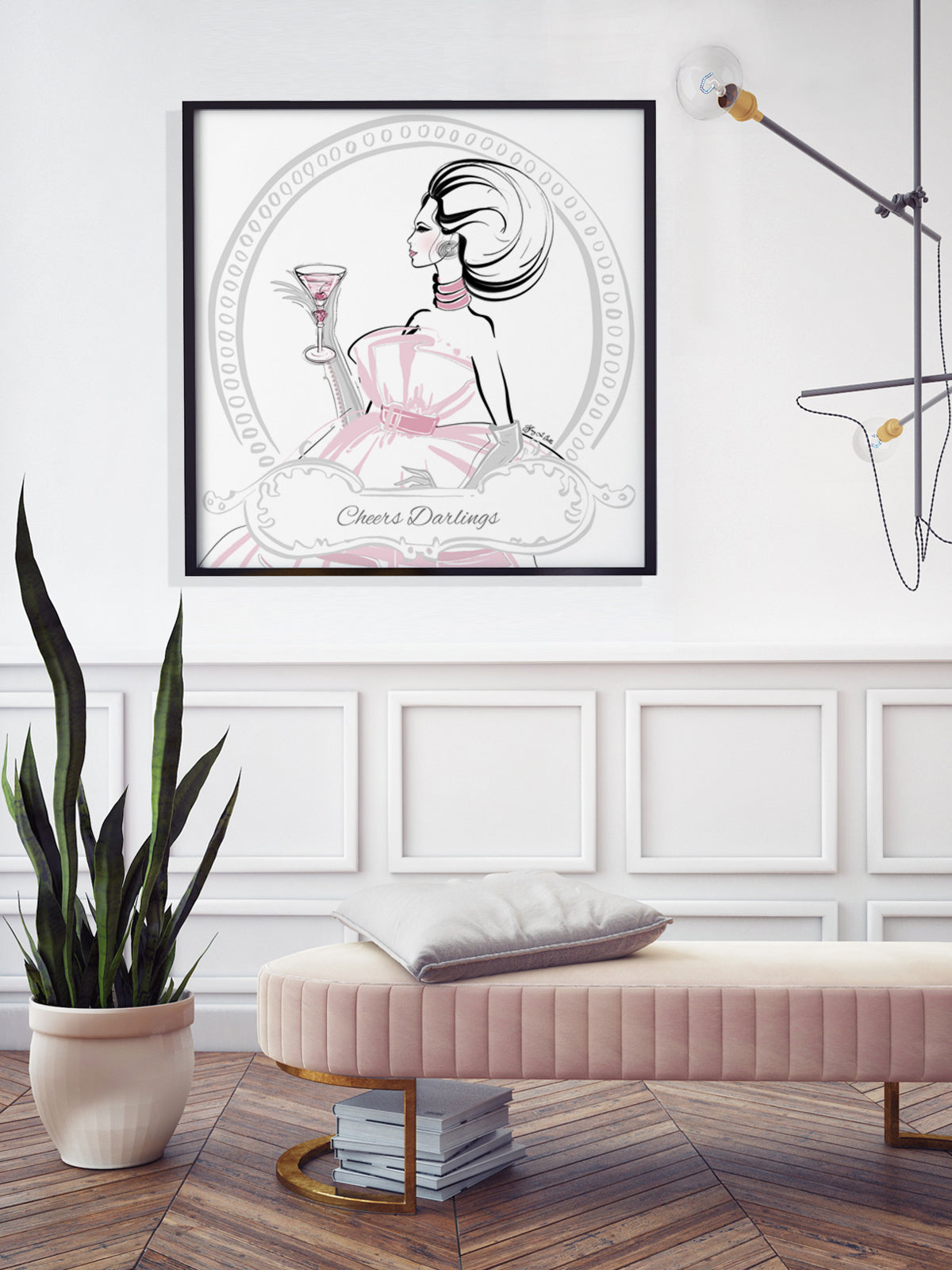 Cheers Darlings - Illustration - Limited Edition Print - Tiffany La Belle