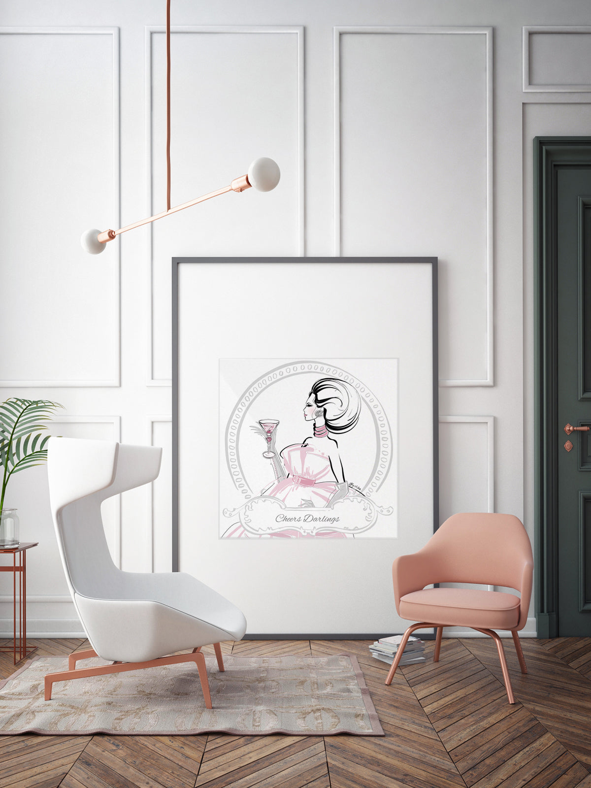 Cheers Darlings - Illustration - Limited Edition Print - Tiffany La Belle