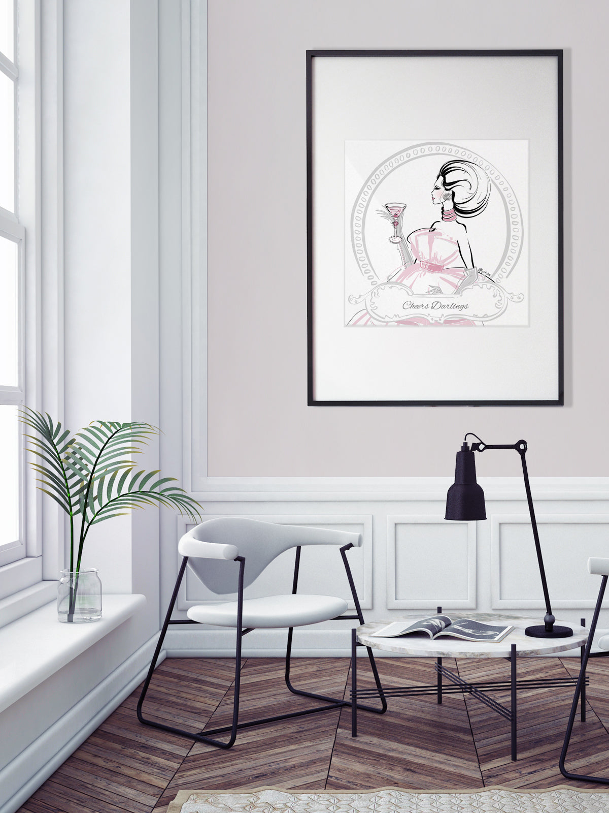 Cheers Darlings - Illustration - Limited Edition Print - Tiffany La Belle