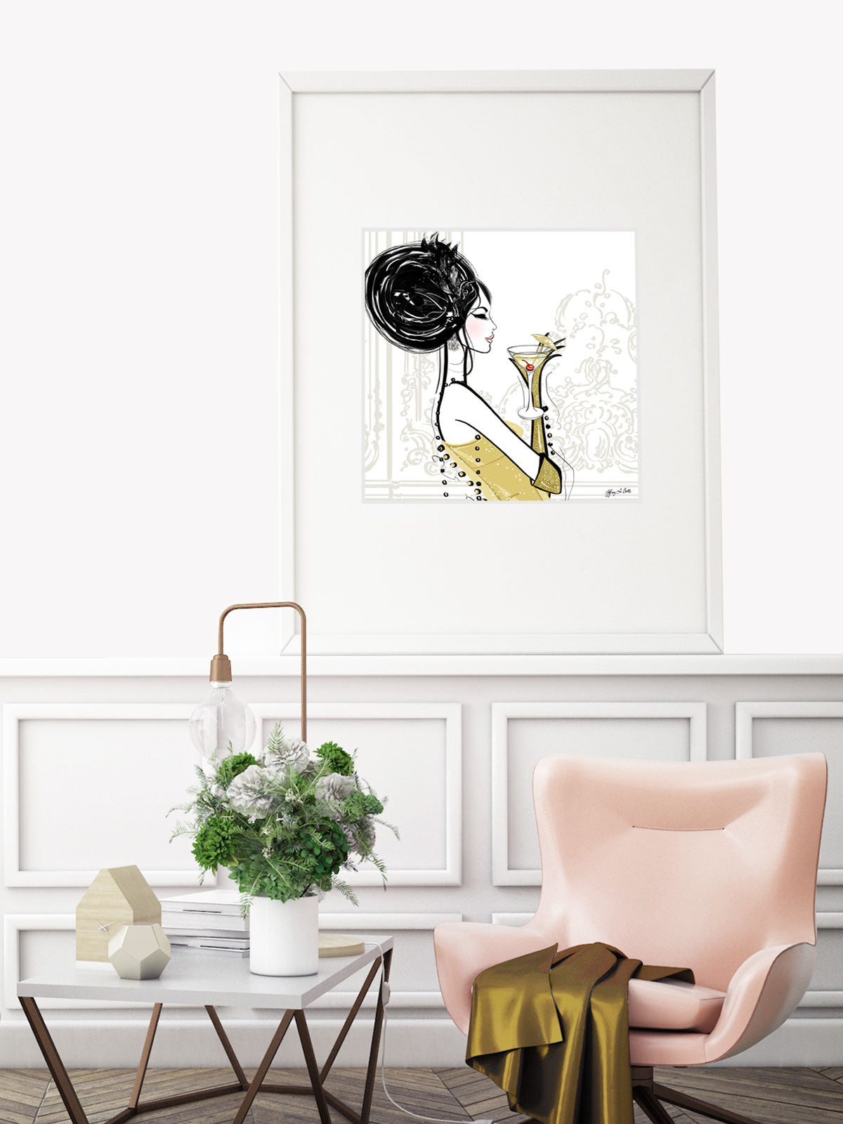 Cocktail Hour - Illustration - Limited Edition Print - Tiffany La Belle
