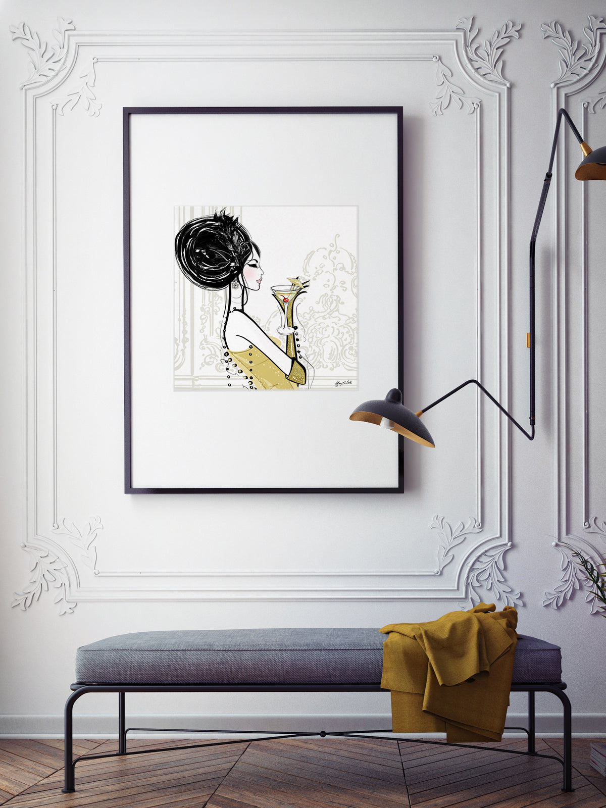 Cocktail Hour - Illustration - Limited Edition Print - Tiffany La Belle
