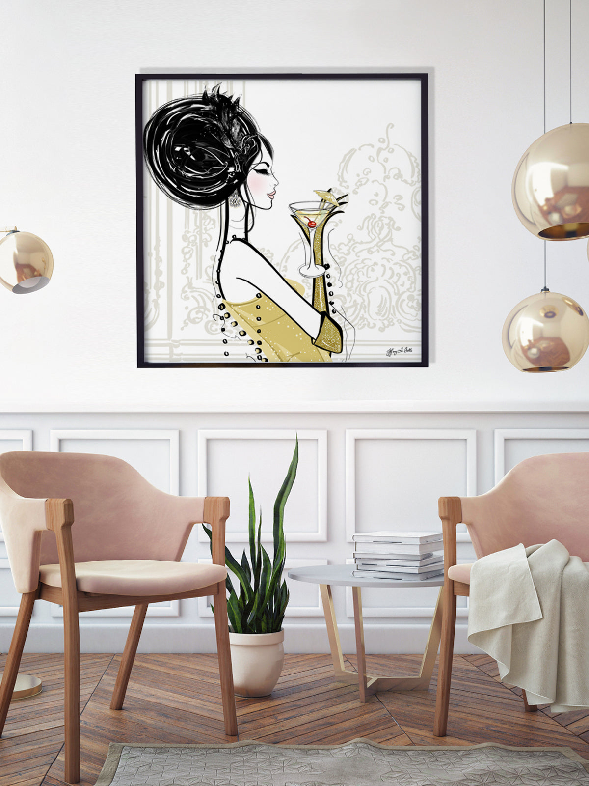 Cocktail Hour - Illustration - Limited Edition Print - Tiffany La Belle