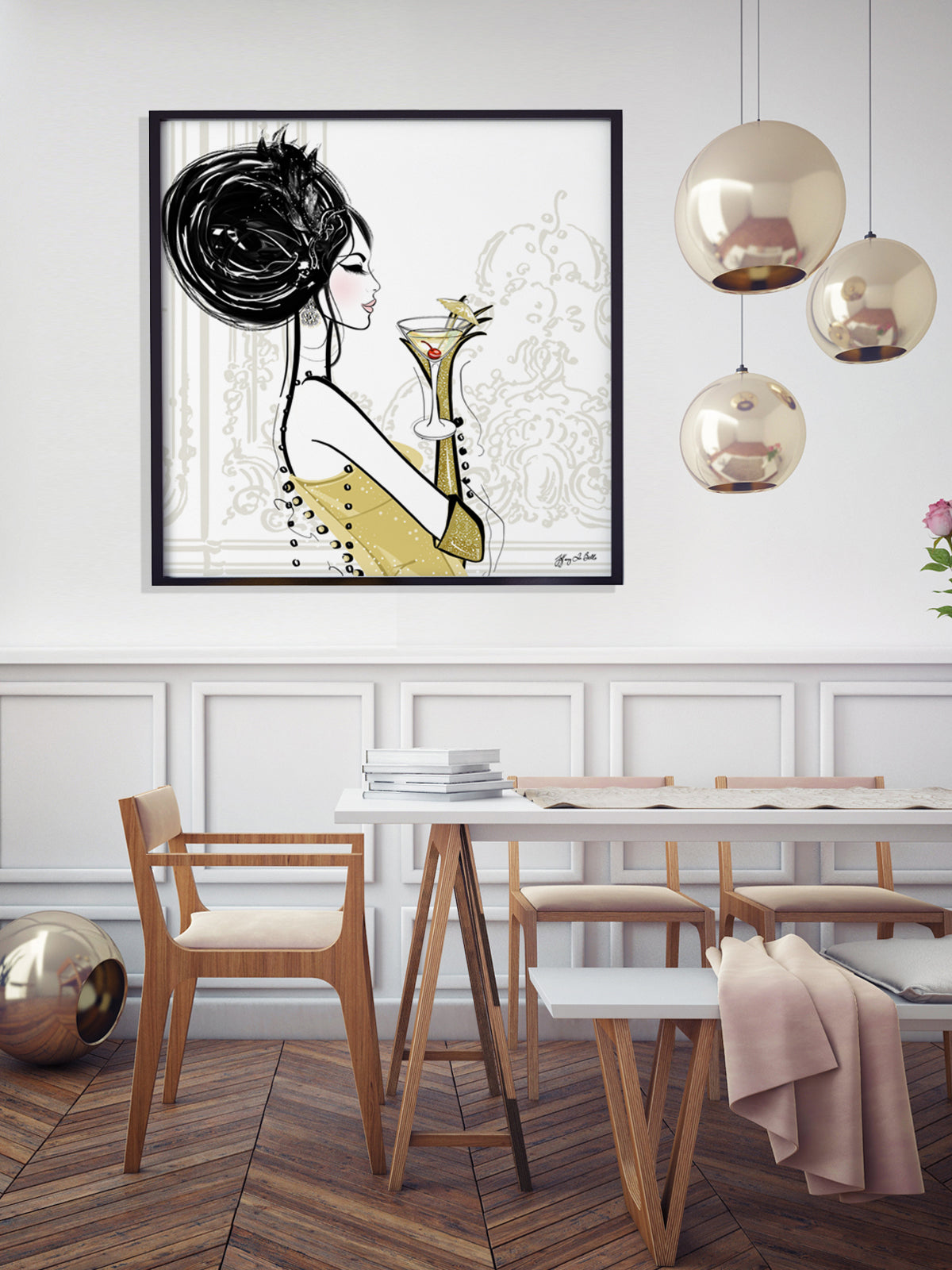 Cocktail Hour - Illustration - Limited Edition Print - Tiffany La Belle