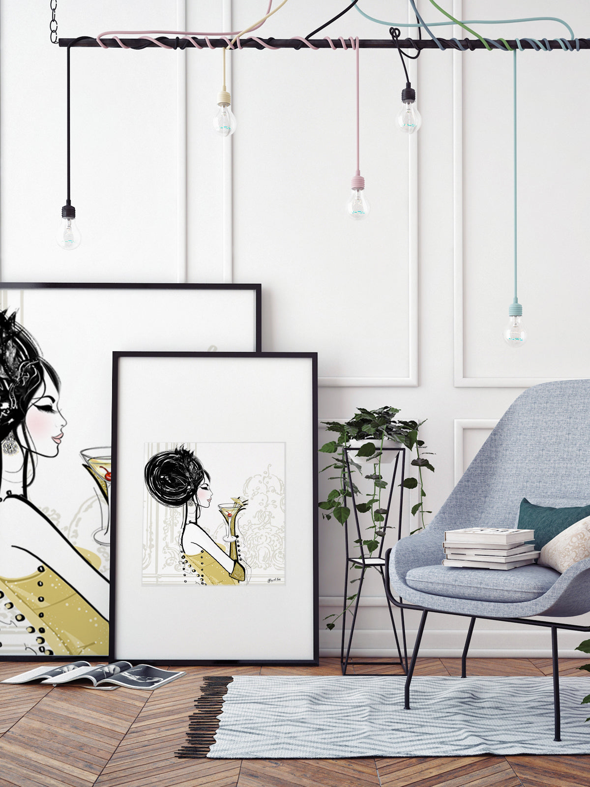 Cocktail Hour - Illustration - Limited Edition Print - Tiffany La Belle