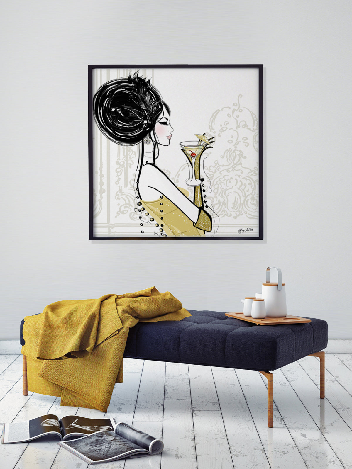 Cocktail Hour - Illustration - Limited Edition Print - Tiffany La Belle