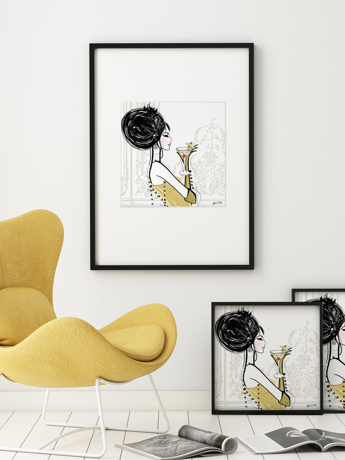 Cocktail Hour - Illustration - Limited Edition Print - Tiffany La Belle