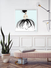 Couture Gems - Illustration - Canvas Gallery Print - Unframed or Framed - Tiffany La Belle