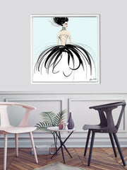 Couture Gems - Illustration - Canvas Gallery Print - Unframed or Framed - Tiffany La Belle