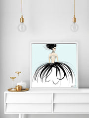 Couture Gems - Illustration - Canvas Gallery Print - Unframed or Framed - Tiffany La Belle