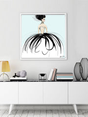 Couture Gems - Illustration - Canvas Gallery Print - Unframed or Framed - Tiffany La Belle