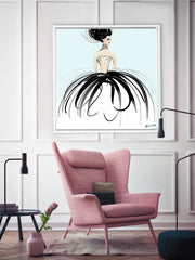 Couture Gems - Illustration - Canvas Gallery Print - Unframed or Framed - Tiffany La Belle