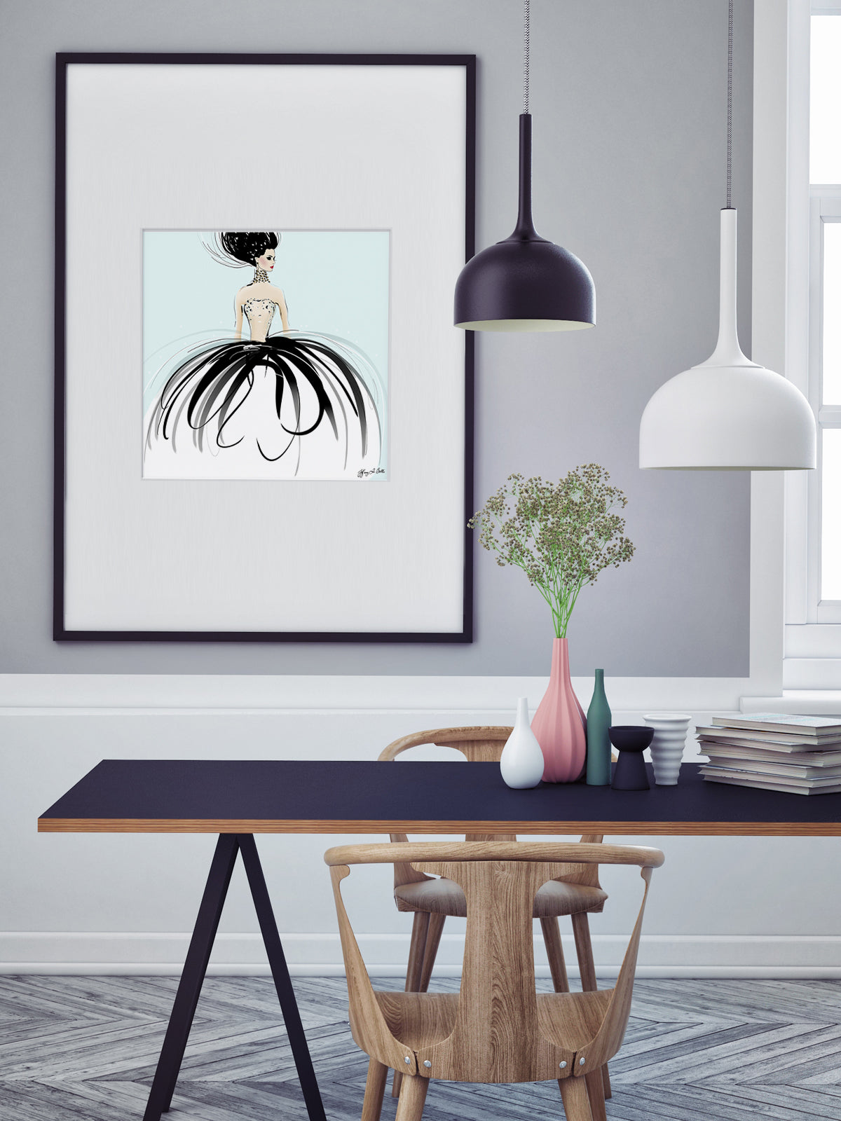 Couture Gems - Illustration - Limited Edition Print - Tiffany La Belle