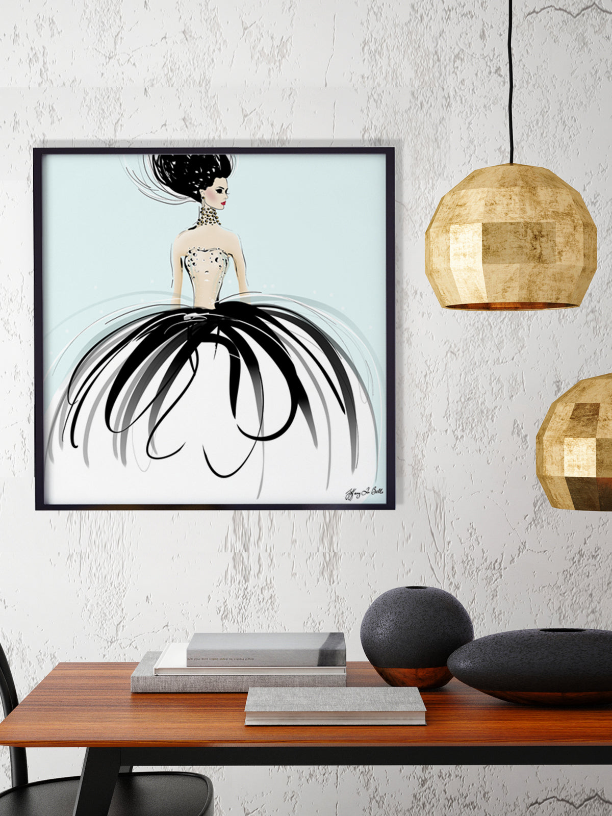 Couture Gems - Illustration - Limited Edition Print - Tiffany La Belle