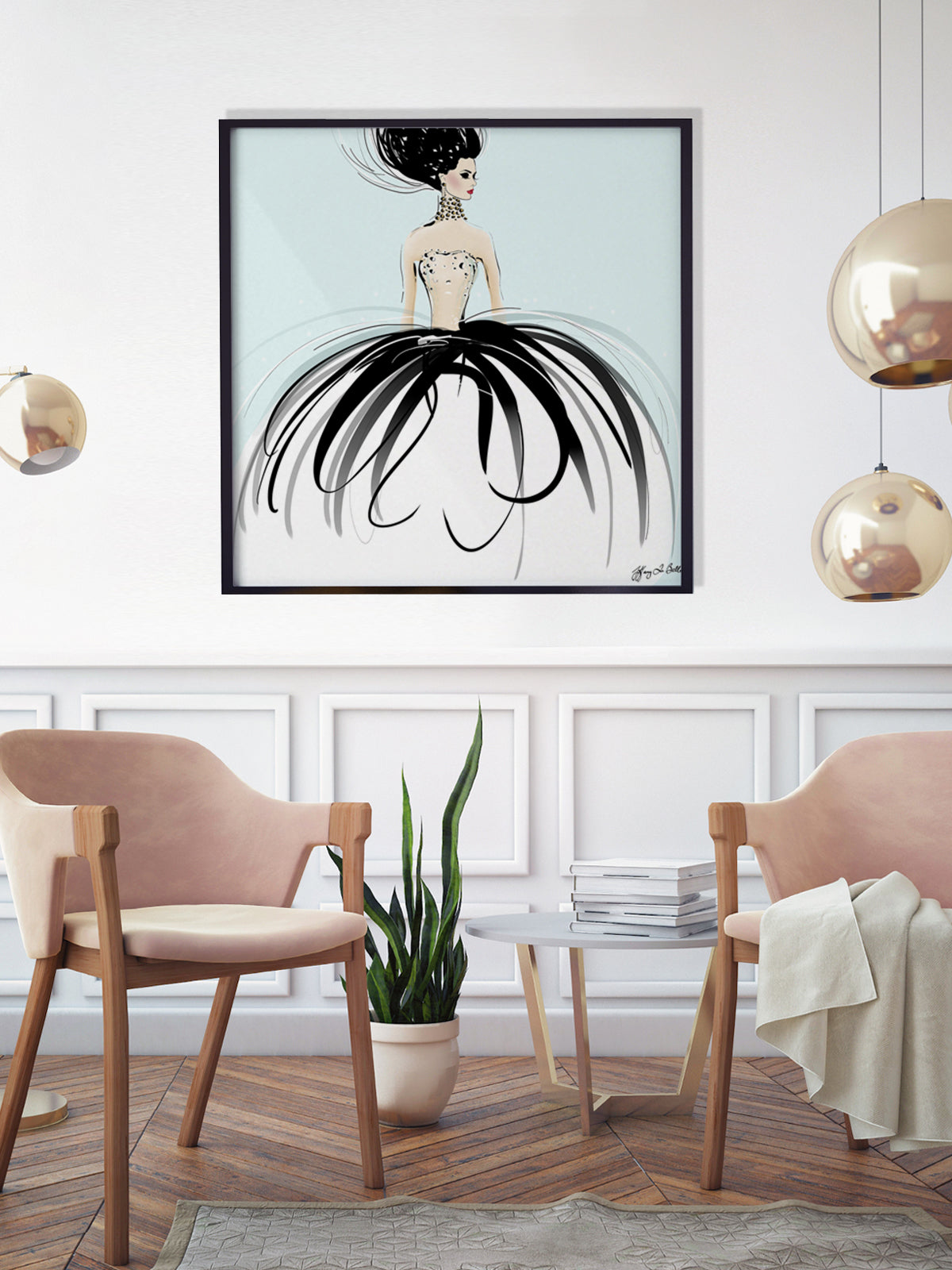 Couture Gems - Illustration - Limited Edition Print - Tiffany La Belle