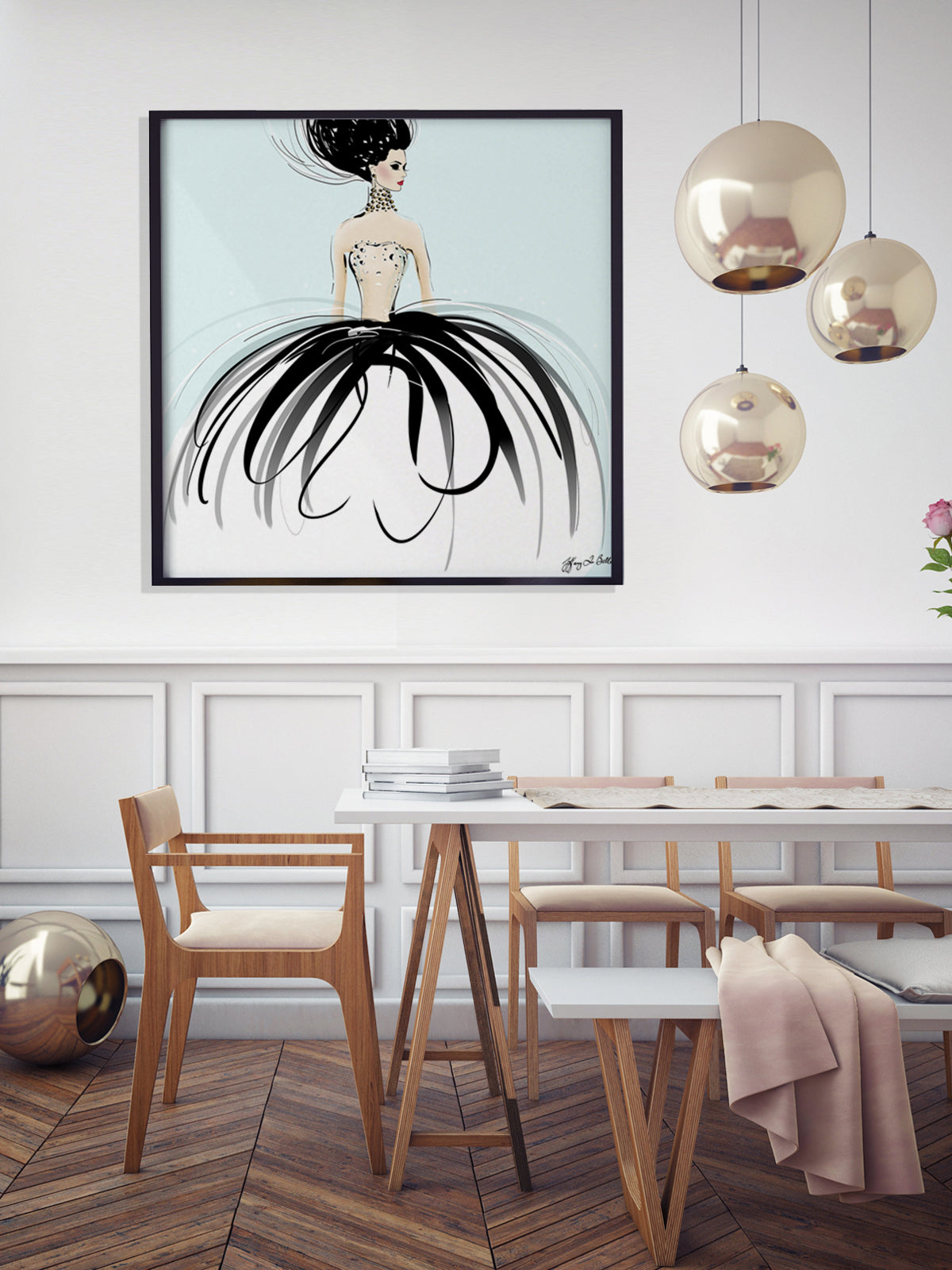 Couture Gems - Illustration - Limited Edition Print - Tiffany La Belle