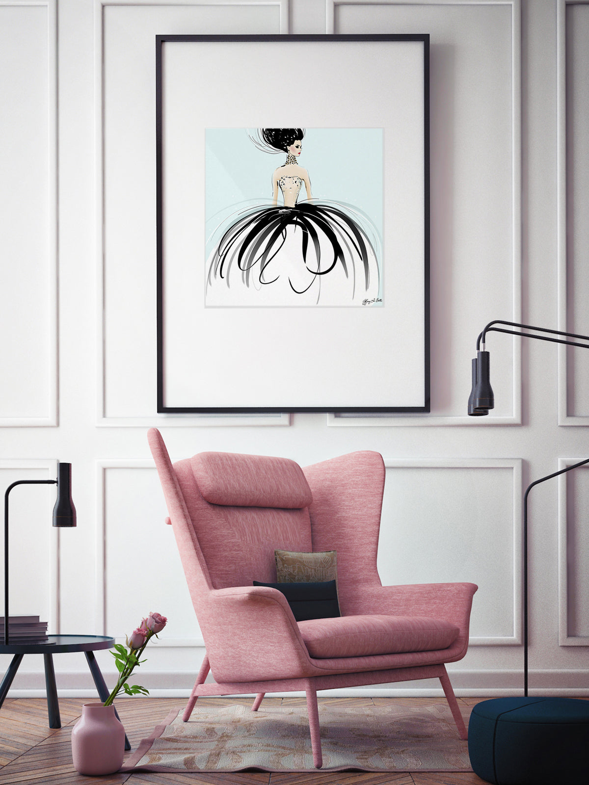 Couture Gems - Illustration - Limited Edition Print - Tiffany La Belle