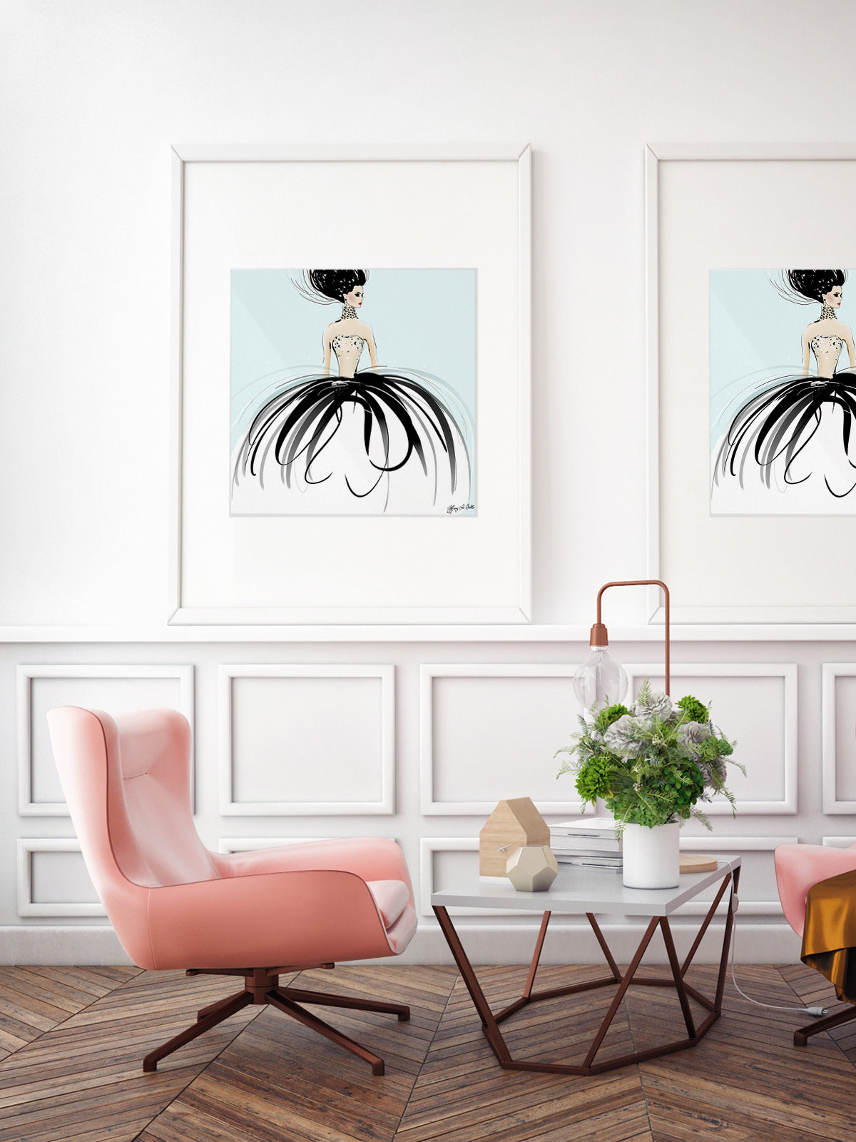 Couture Gems - Illustration - Limited Edition Print - Tiffany La Belle