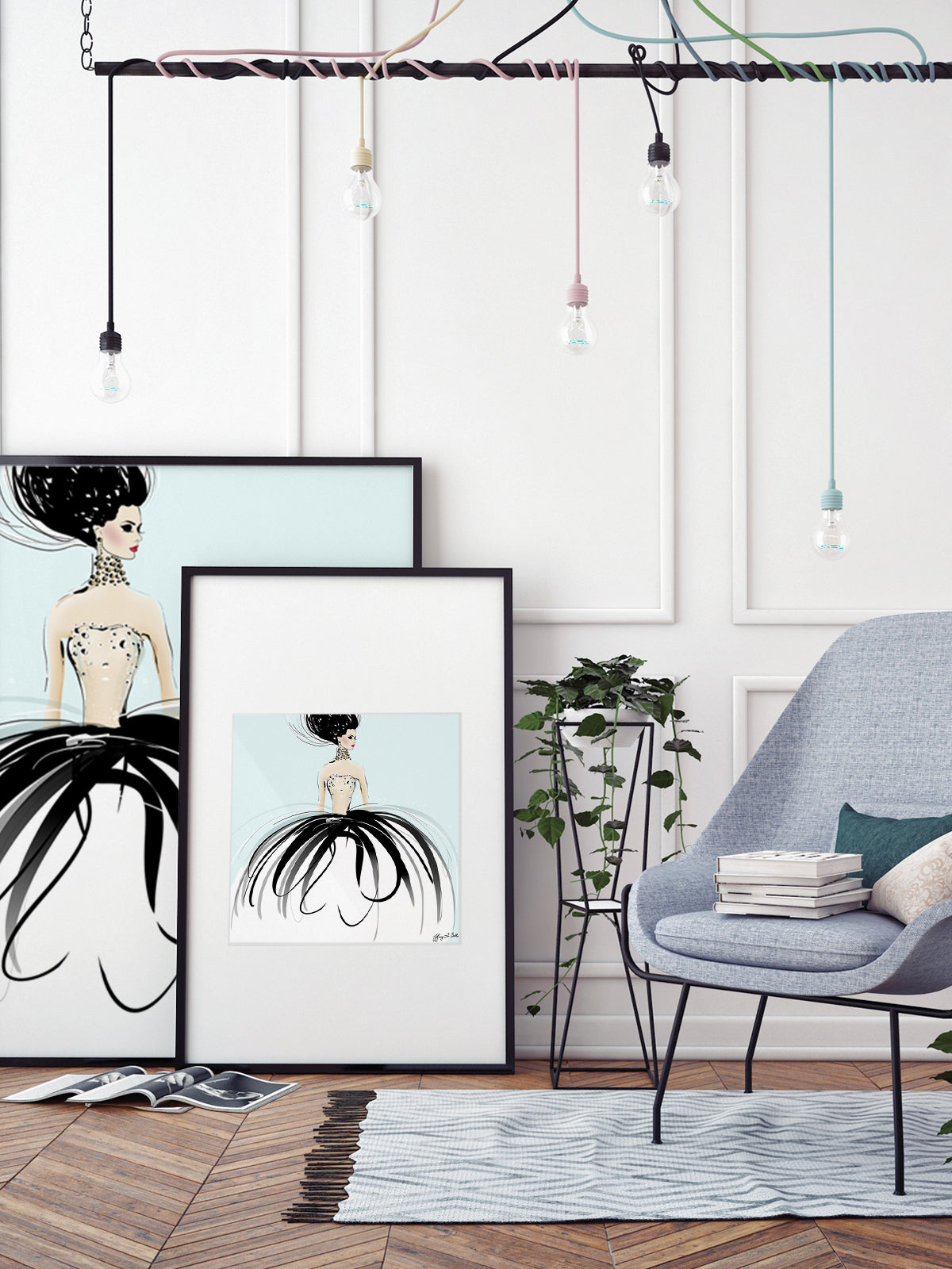 Couture Gems - Illustration - Limited Edition Print - Tiffany La Belle