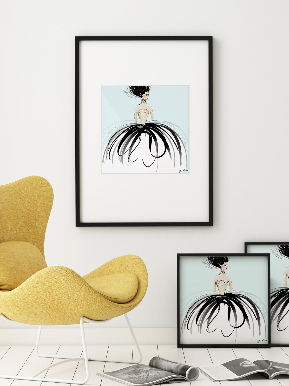 Couture Gems - Illustration - Limited Edition Print - Tiffany La Belle