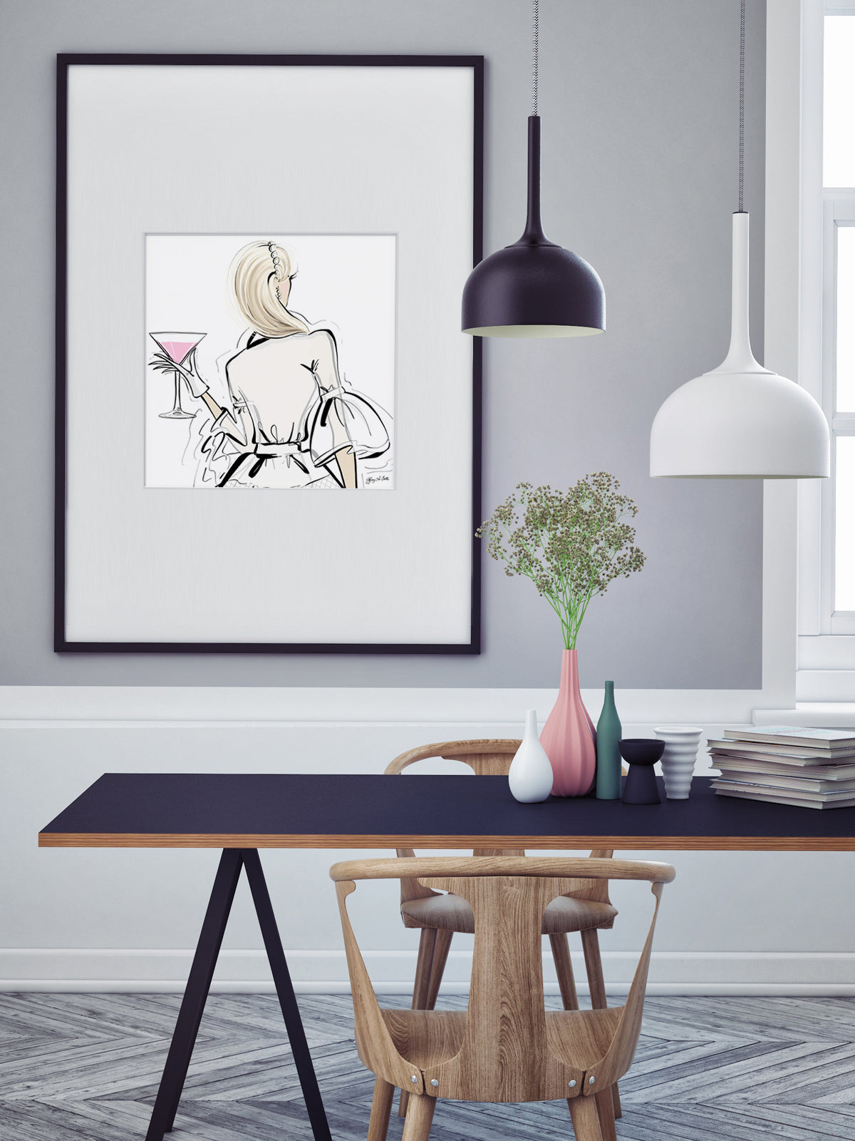 Dior Cocktails - Illustration - Limited Edition Print - Tiffany La Belle
