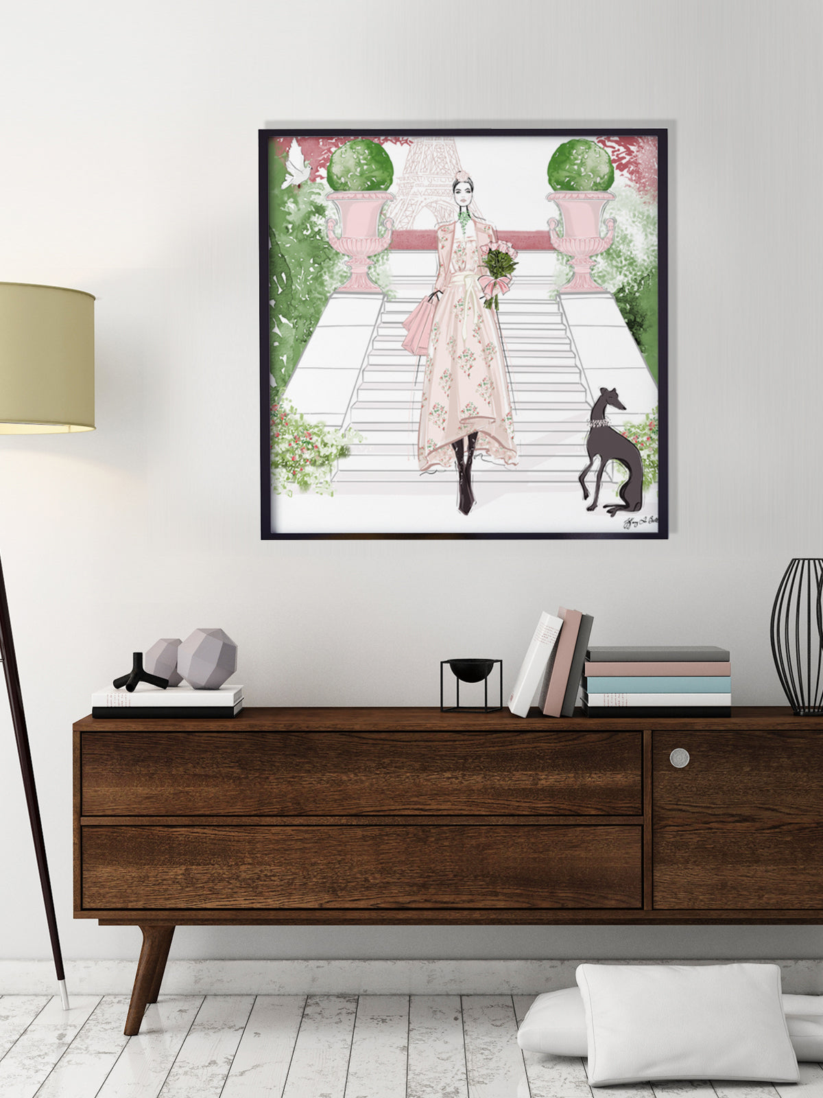 Parisienne Floral - Illustration - Limited Edition Print - Tiffany La Belle