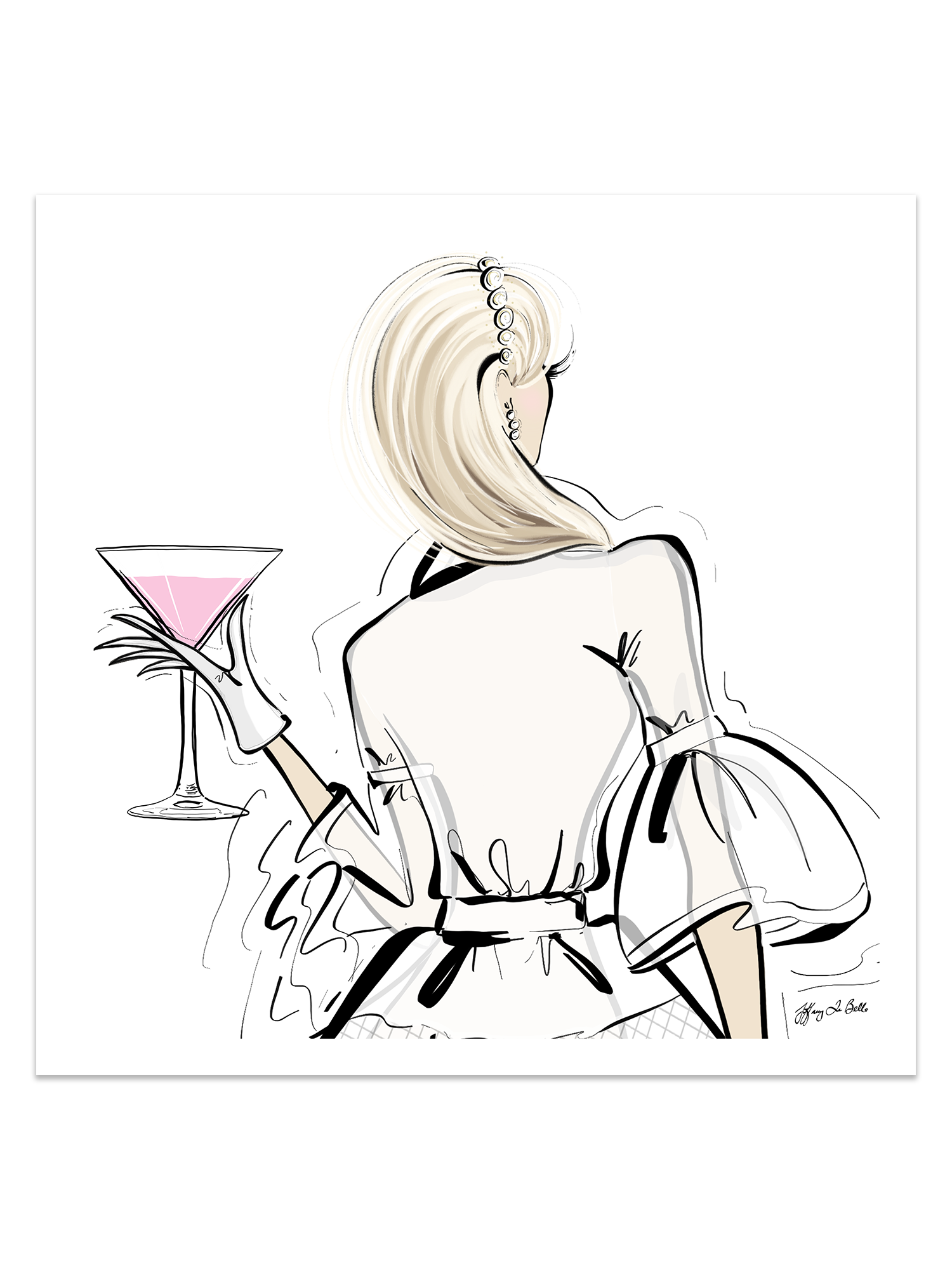 Dior Cocktails - Illustration - Limited Edition Print - Tiffany La Belle