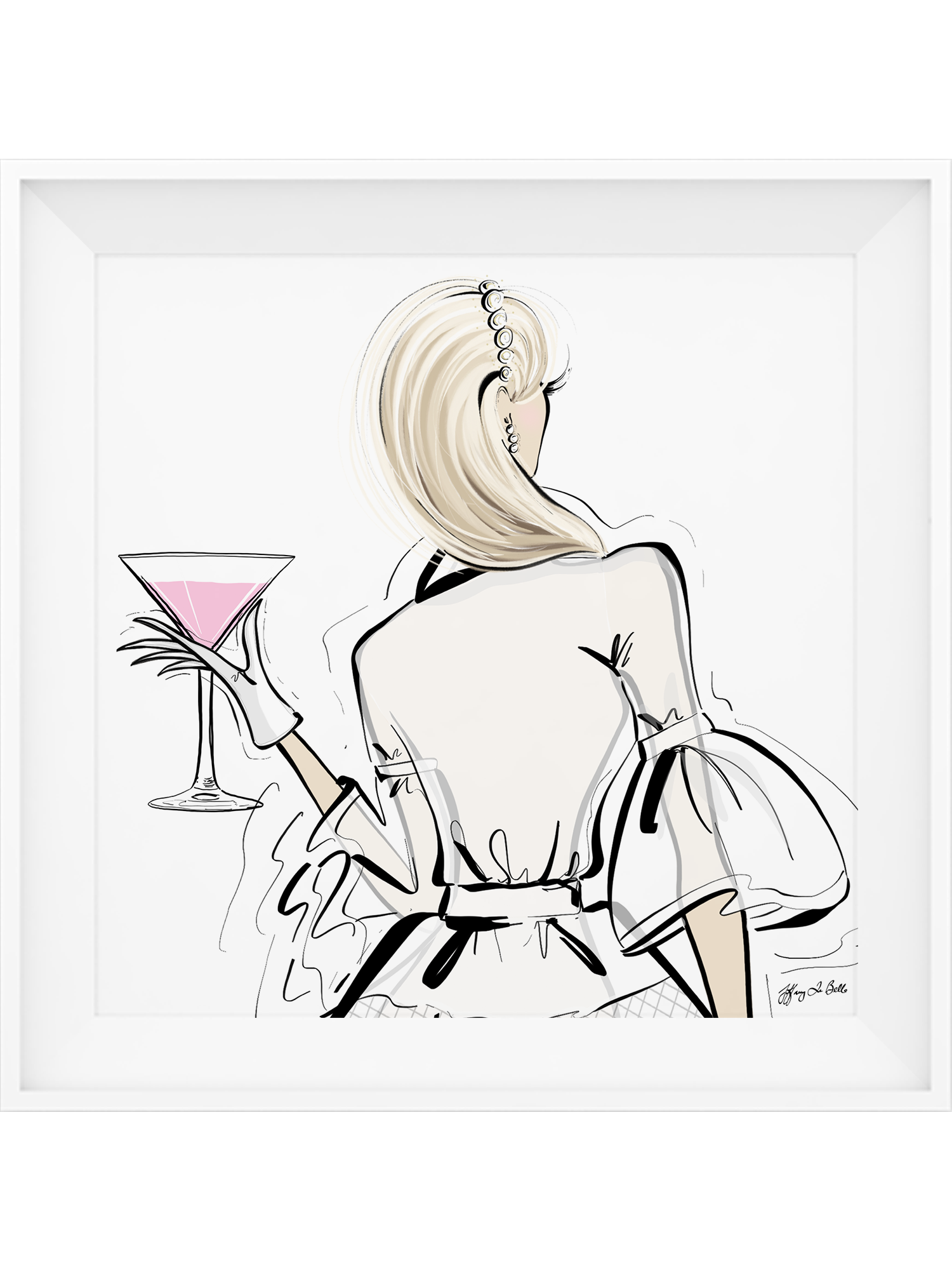 Dior Cocktails - Illustration - Limited Edition Print - Tiffany La Belle