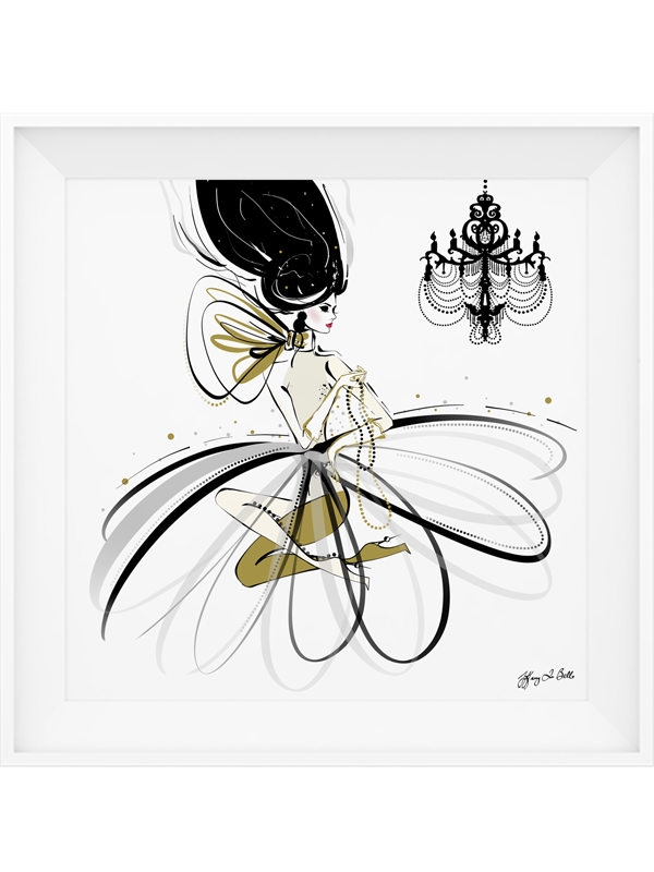 For the Love of Pearls - Illustration - Limited Edition Print - Tiffany La Belle