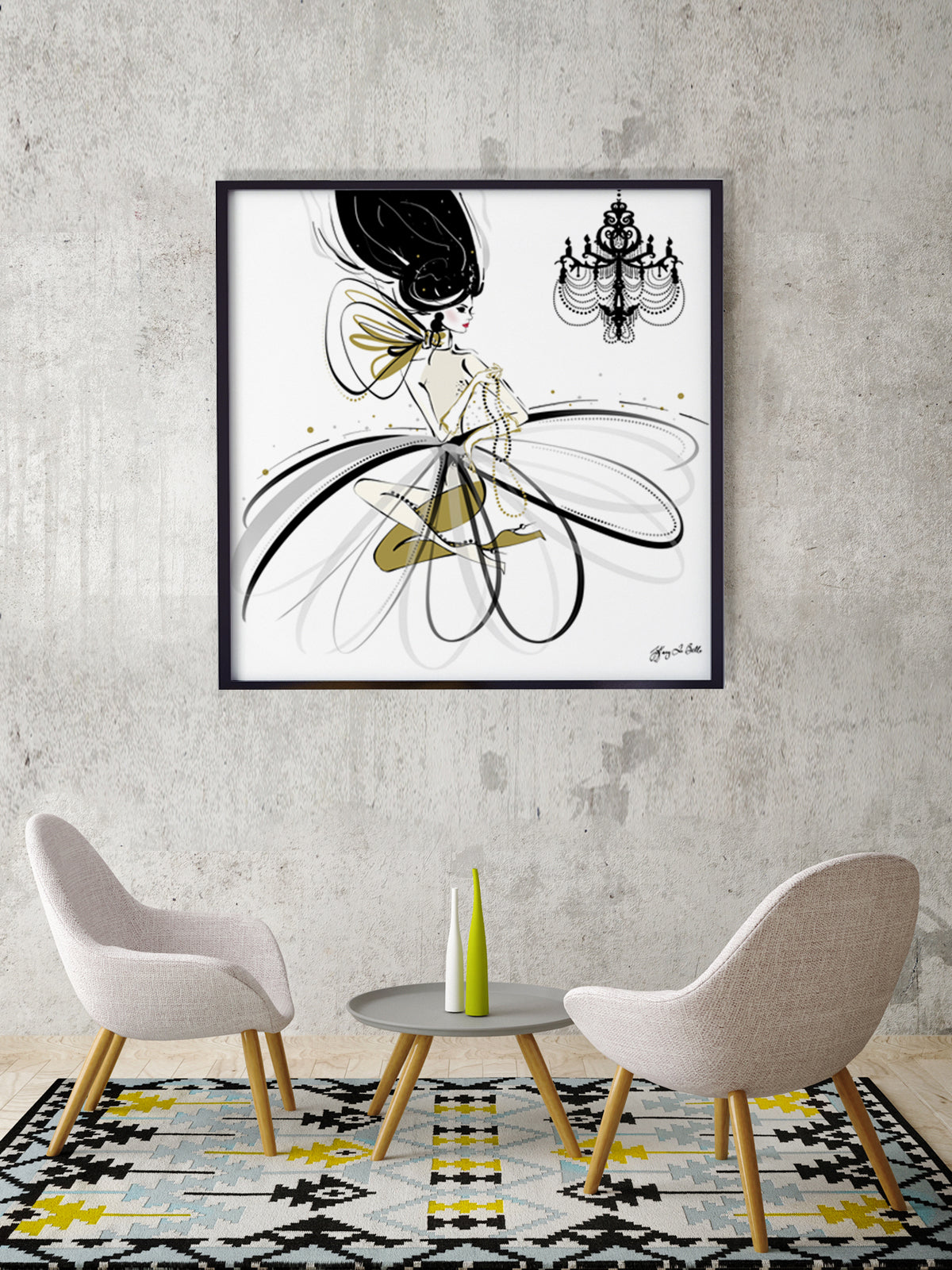 For the Love of Pearls - Illustration - Limited Edition Print - Tiffany La Belle