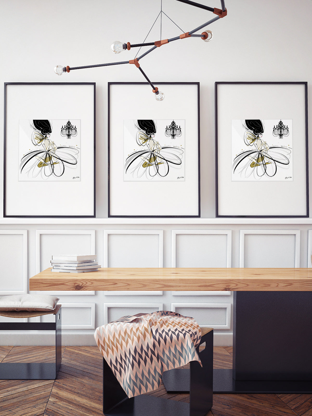 For the Love of Pearls - Illustration - Limited Edition Print - Tiffany La Belle