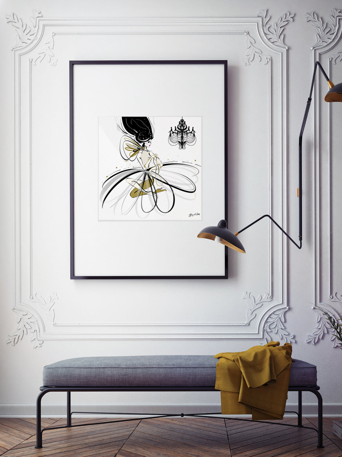 For the Love of Pearls - Illustration - Limited Edition Print - Tiffany La Belle